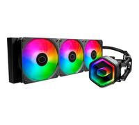 Cooler Master MasterLiquid 360 Core II CPU Sistema raffreddamento a liquido - Sistema AIO 360mm (TDP max 280W), Pompa Doppia Camera GR9, Ventole ARGB Avanzate, Kit AMD Intel Montaggio Rapido - Nero
