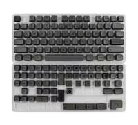 MLWSKERTY 133 Set XDA Altezza Nebbie Grigie Copritasto per Tastiere Meccaniche PBT Dye Subbed Copritasti per Interruttori Tastiere Meccaniche Copritasti