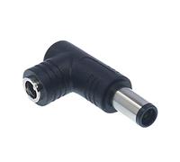 MLWSKERTY 1PC DC Power Connector Adapter 90 Degree Angle 5.5mm X 2.5mm Female Plug To Male Jack Coupler Converter For Laptop