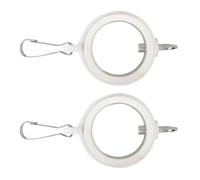 MLWSKERTY 2Pcs Weatherproofed Flag Clips with Smooth Rotation Prevents Wrapping Around Poles Easyly Adjustable Mounting Screw Fixed Flag Rings Clip