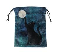 MLWSKERTY Borsa per carte di credito con coulisse per gioielli, divinazioni, tarocchi, in flanella, gioco oracoli, Hmk09