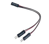 MLWSKERTY Cavo sdoppiatore Compatibile MicroATX per Cavo Pulsante Doppio Avvio simultaneo con Pulsante accensione Esterno Interno