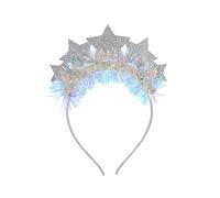 MLWSKERTY Cerchietto per capelli alla moda a forma di stella, decorazione per feste, matrimoni e teatri, leggero e facile da usare