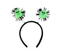 MLWSKERTY Cerchietto per capelli con teschio e pipistrello, si illumina al buio, per Halloween, Halloween, accessori per feste