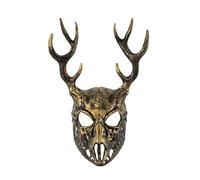 MLWSKERTY Costume di Halloween con corna di renna, testa di cervo in maschera per feste e carnevali