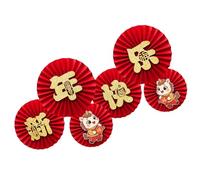 MLWSKERTY Craft Foldable Paper Fan Flower Decors Easy Setups for Chinese New Year Celebration And Family Fun Activities Chinese New Year Decoration