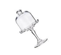 MLWSKERTY in Vetro Trasparente con Piede Alto con Copertura A Cupola per Festeggiamenti Compleanno Pomeriggio E Cibo Decorativo Che Serve Copertura per Torta in Vetro