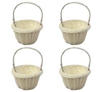 MLWSKERTY Multipurpose Rattan Baskets Artifical Rattan Hand Versatile for Wedding And Home Storage Wedding Flower Basket