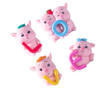 MLWSKERTY Ornamenti statue maialini plastica che la parola AMORE Cruscotto per auto Decorazione per scaffali per desktop 4 Regalo festa compleanno Romantici Ornamenti maiali