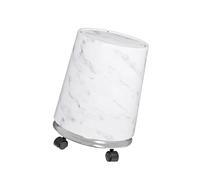 MLWSKERTY Pattumiera Rotonda Effetto Marmo Secchio Interno Rimovibile Da 2 1 Galloni Per Armadietto Da Appoggio Ufficio Bagno Contenitore Design In Marmo