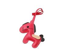 MLWSKERTY Portachiavi in pelle a forma cavallo Pedant Dettaglio artistico Ciondolo versatile da appendere per portachiavi e ornamento per borsa Portachiavi a forma cavallo