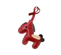 MLWSKERTY Portachiavi in pelle a forma cavallo Pedant Dettaglio artistico Ciondolo versatile da appendere per portachiavi e ornamento per borsa Portachiavi a forma cavallo
