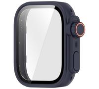 MLWSKERTY Scratch Resistant Case Skin for Watch Fit 4 Waterproof Screen Protector Shell Smartwatch Housing PC Glass Antidust PC Shell + Tempered Glass Protector