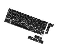 MLWSKERTY Set Copritasti per Tastiere Meccaniche Stampa Laterale Illuminante Tema Pioggia Stelle Copritasti da 74 Copritasti con Illuminazione