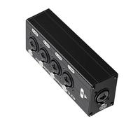 MLWSKERTY Splitter Musicale Funzionale XLR / 6, 35 mm Distributore Musicale con 4 uscite indipendenti Adatto per apparecchiature e Console missaggio Distributore indicazioni sonore