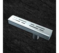 MLYAYE canaletta scolo Acqua piovana Confezione da 10 Griglie di Drenaggio per Pavimento del Garage, Kit di Griglie di Drenaggio per Canale Stretto Rettangolare(#4Connectors,20x5cm/7.9x2inch)