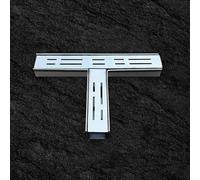 MLYAYE canaletta scolo Acqua piovana System di drenaggio a Trincea in Acciaio Inossidabile 304 per Cortile, Patio, Canale di drenaggio Stretto e Sottile(#3Connectors,3.5x3cm/1.4x1.2inch)