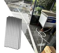 MLYAYE canaletta scolo Acqua piovana System di drenaggio a Trincea in Acciaio Inossidabile 304 per Cortile, Patio, Canale di drenaggio Stretto e Sottile(18pack,10x5cm/3.9x2inch)