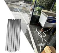 MLYAYE canaletta scolo Acqua piovana System di drenaggio a Trincea in Acciaio Inossidabile 304 per Cortile, Patio, Canale di drenaggio Stretto e Sottile(9pack,5x5cm/2x2inch)