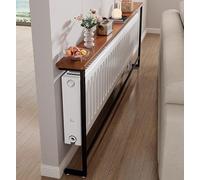 MLYAYE Scaffale stretto e resistente per piccoli spazi, tavoli alti vintage versatili dietro il divano con supporto in ferro e pannello in legno(180 x 15 x 88 cm/71 x 6 x 35 inch)