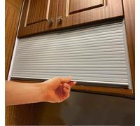 MLYAYE Tendine avvolgibili per Cucina System di Ante e binari a Tamburo per armadietti da Parete, 60 70 80 90 100 120 140 150 cm, cancello a Tamburo di Grandi Dimensioni(120x125cm/47x49inch)