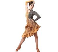 MLYYX Costume da Performance da Donna in Costume da Donna con Competizione da Ballo Latina Franco,C,XXL