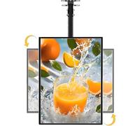 MLYYYDSS Menù LED Light Box, Menù LED per ristoranti, Bar, espositori Luminosi, Menù 3D, Menù retroilluminato a LED per ristoranti, Bar, Negozi, cartelloni pubblicitari da Parete 50×100cm