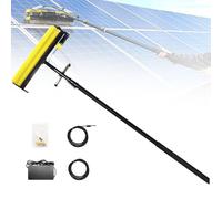 MLYYYDSS Spazzola Rullo Pulizia Pannelli Solari Fotovoltaici Elettrica con Batteria al Litio, Kit Pulisci Pali Lavavetri Allungabile, Spazzola Elettrica per Piscina Freebattery-5.5M
