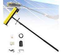MLYYYDSS Spazzola Rullo Pulizia Pannelli Solari Fotovoltaici Elettrica con Batteria al Litio, Kit Pulisci Pali Lavavetri Allungabile, Spazzola Elettrica per Piscina Lithiumbattery-3.5M