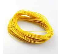mm 24,0 m Cordoncino elastico intrecciato per perline, tessuto elasticizzato, cordoncini per la creazione di gioielli, 23 colori - Cordoncino elastico giallo - 1 mm x 24,0 metri