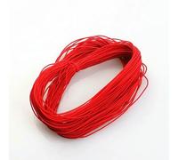 mm 24,0 m Cordoncino elastico intrecciato per perline, tessuto elasticizzato, cordoncini per la creazione di gioielli, 23 colori - Rosso grande - 1 mm x 24,0 metri