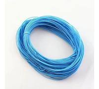 mm 24,0 m Cordoncino elastico intrecciato per perline, tessuto elasticizzato, cordoncini per la creazione di gioielli, 23 colori - Azzurro - 1 mm x 24,0 metri