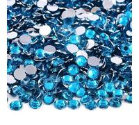 mm-6 mm rotondi non hotfix glitter Bling manicure strass argento resina flatback strass colla su perline nail art gemme per unghie fai da te-blu capri-4,0 mm 2000 pezzi