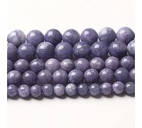 mm, 90 pezzi, perle di pietra di Angelite viola naturale, pietra di lavanda, perline rotonde sfuse per la creazione di gioielli, braccialetto fai da te, collana, orecchini, 81,3 cm, 2 fili (989 lz)