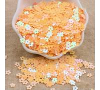 mm Cinque petali Fiore Illusion Paillettes colorate Cucite a mano Fai da te Perline di fiori piccoli Accessori per abbigliamento Decorazione in argilla di C-YWH03-5 mm 1500 pezzi