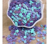 mm Cinque petali Fiore Illusion Paillettes colorate Cucite a mano Fai da te Perline di fiori piccoli Accessori per abbigliamento Decorazione in argilla di C-YWH08-5 mm 1500 pezzi