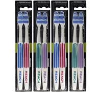 MM - Spazzolino interdentale a testa intera (4 confezioni doppie) | Pulizia profonda | Setole dure per rimozione efficace della placca | Cura orale per denti e gengive sani