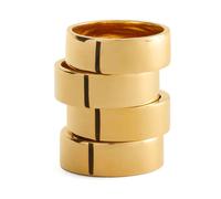 MM6 Maison Margiela - 4 Ring Sculptural Stacked Numeric Rings Set - - Accessories - Donna - Giallo - M