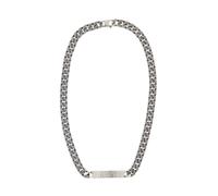 MM6 Maison Margiela - Collana con Logo Minimal - Metallo - Argento - - Accessories - Donna - Grigio - ONE SIZE