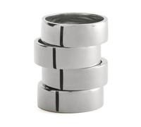 MM6 Maison Margiela - Engraved Numeric Wide Band Ring - - Accessories - Donna - Grigio - M