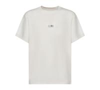 MM6 Maison Margiela - Front Label T-Shirt - - Tops - Uomo - Bianco - L