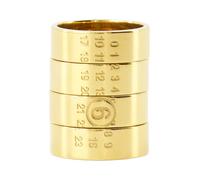 MM6 Maison Margiela - Numeric Stacked Ring - - Accessories - Donna - Giallo - M