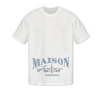MM6 Maison Margiela - T-shirt con logo stampato - - Tops - Uomo - Bianco - M