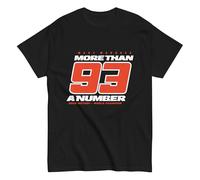 MM93. Moto Grand Prix. Campione del mondo 2025. Più di un numero Moto Maglietta in cotone pettinato 100%. Taglia unisex. Lavabile in lavatrice. È importante vedere la tabella delle taglie. CAM1315