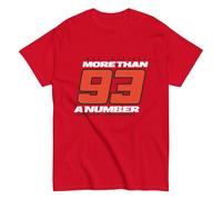 MM93. Moto Grand Prix. Campione del mondo 2025. Più di un numero Moto Maglietta in cotone pettinato 100%. Taglia unisex. Lavabile in lavatrice. È importante vedere la tabella delle taglie. CAM1315