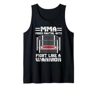 MMA Cage Fighting Fight Like A Worrior Mixed Martial Arts Canotta