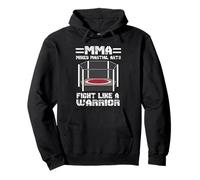 MMA Cage Fighting Fight Like A Worrior Mixed Martial Arts Felpa con Cappuccio