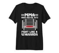 MMA Cage Fighting Fight Like A Worrior Mixed Martial Arts Maglietta Premium
