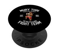 Mma E Muay Thai Bear L'arte Del Combattimento PopSockets PopGrip Adesivo