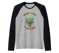 MMA E Muay Thai Tiger Head: L'Arte del Combattimento Maglia con Maniche Raglan